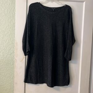 Eileen Fischer Heathered Grey Tunic size M